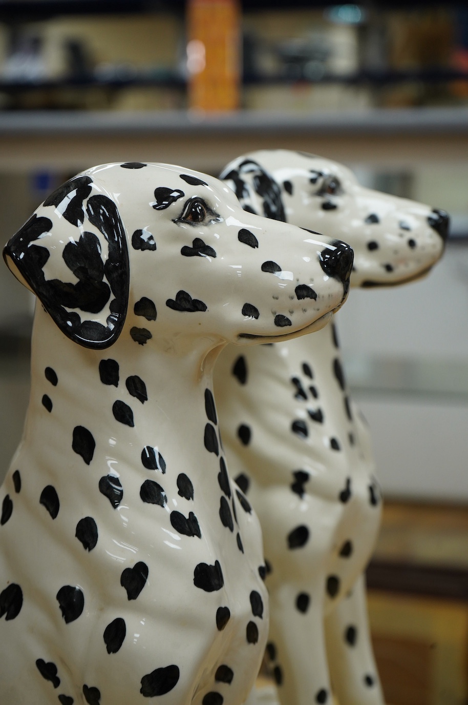 Two Beswick recumbent Dalmations, model numbers 2271, 34cm. Condition - good